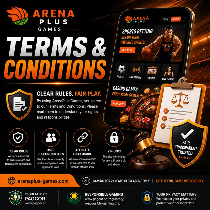 Terms and Conditions - arenaplus-games.com